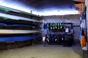 Instalaciones de la Escuela de Piragüismo Molino de Caparroso